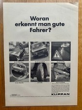 Klippan Sicherheitsgurte Oldtimer Käfer VW Original 1964 Vintage Advert Werbung