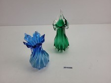 2x Vasen Glas 19cm 24cm