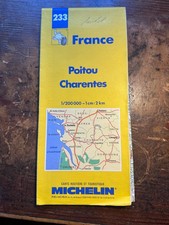 Michelin Karte France Blatt 233 Poitou Charentes 1:200000