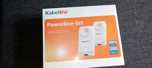 Powerline set kabel - set, bw
