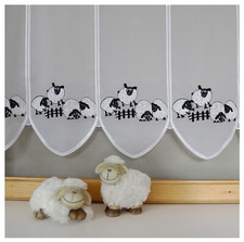 16cm breite Scheibengardine