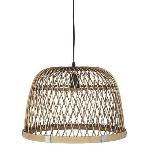 Bambus wandbehang lampe - wandbehang, m