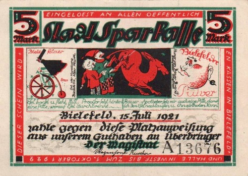 Verschiedene scheine notgeld - verschiedene,