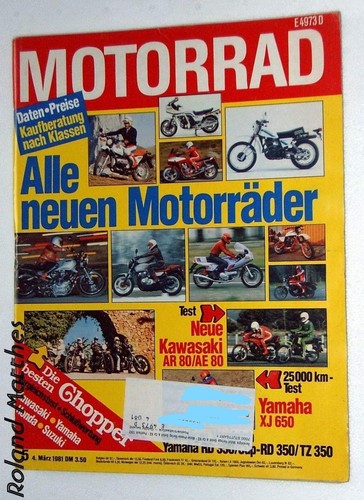 Motorrad yamaha rd tz - 5-81+yamaha, rd/tz