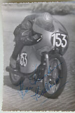 27539 Motorrad Rennen Foto Autogramm Han Leenheer Holland 1961 125 ccm bike 