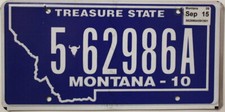 Montana Nummernschild USA Auto Kennzeichen US License Plate Treasure State 986A