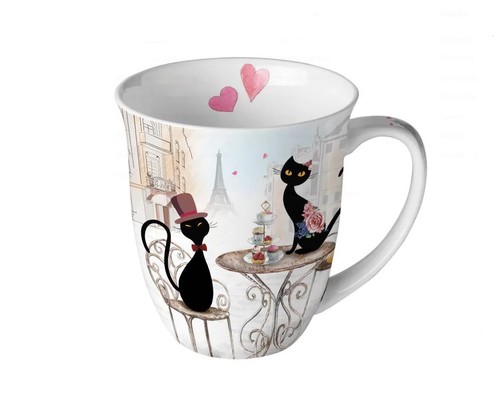 Porzellan tasse katzen - porzellan,