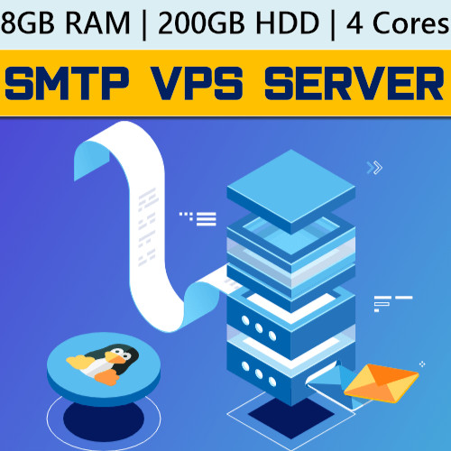 Smtp vps server 8gb - server,