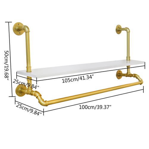 100cm schwerlast kleiderstange - 100cm,