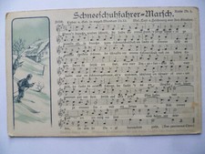 Anton Günther Liedkarte Nr. 1 Schneeschuhfahrer-Marsch.