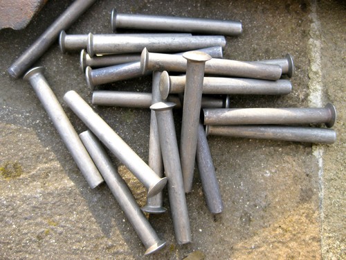 10x nieten für schaufel - 10x,