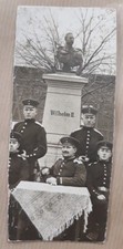 WWI Germany Soldat Pose Wilhelm II Kaiser Buste -Schnitt- Foto Postkarte- SCHÖN