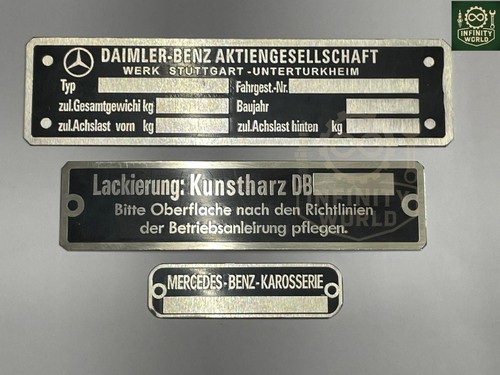 Mercedes benz typenschild - mercedes,