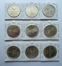 9 Stück / 8 Euro-Silbermünzen Portugal 2003-2006