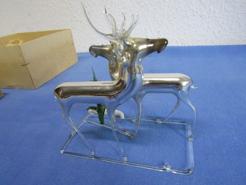 Alte glasfigur lauscha hirsch - glasfigur,