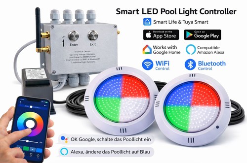 Poolscheinwerfer set led rgb - poolscheinwerfer-set,