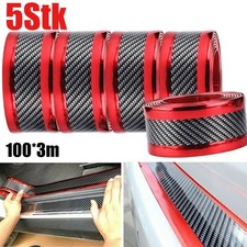 5X Auto Aufkleber Carbon Faser