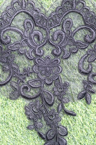 Schöner spitze besatz schwarz - spitze,