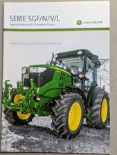 JOHN DEERE Serie 5GF/N/V/L Spezial Traktoren Prospekt Bulldog Schlepper