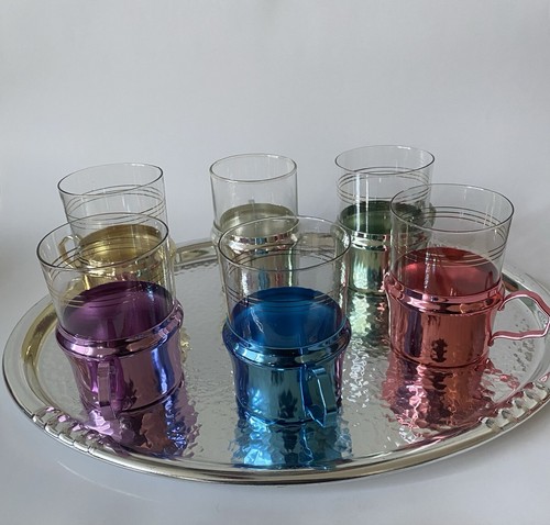 Bunte teegläser set - teegläser-set, mit