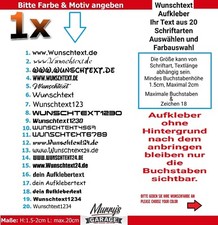 1x Wunschtext Aufkleber Sticker Autoaufkleber Schriftzug Namen deine Webseite