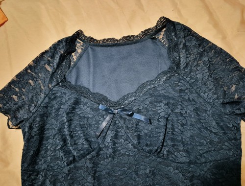 Spitzenbluse damen blau - spitzenbluse,
