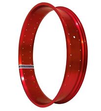 Alufelge 24 x 100 mm rot (72 Loch), Fahrrad Cruiser Rad Felge Rim Fatbike
