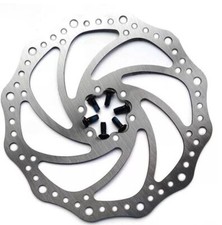 Fahrrad Bremsscheibe 140 160 180 203mm Edelstahl 6-Loch + Schrauben Universell