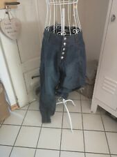 Haremshose Pumphose Jeans Cream