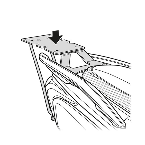 Shad topcase halterung für - shad, (für