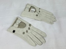Autohandschuhe Leder Handschuhe Damen weiss in Größe 7
