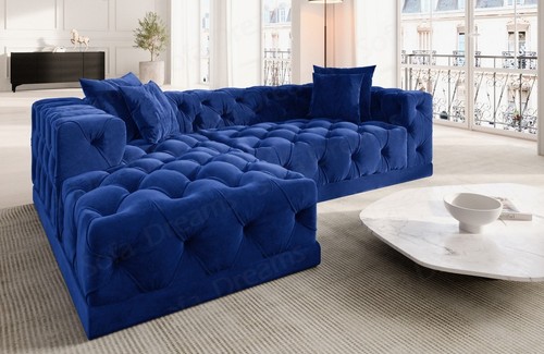 Ecksofa samtstoff eck sofa - ecksofa,