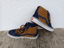 VANS   High-Top Leder-Sneaker  braun blau   Gr. 40,5