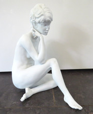 24844/ AK Kaiser Porzellanfigur sitzender Akt 489 signiert Gawantka  Höhe 24 cm