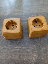 Steckdosen Aufputz Holzdesign 220V