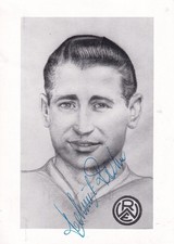 Helmut Rahn - Fußball-Weltmeister 1954 - alte Karte "RWE" - original signiert