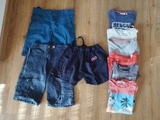 Bekleidungspaket 9 Teile Junge Shorts Hosen T-Shirts  122/ 128/ 134
