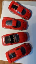 Konvolut - FERRARI Modellautos Ferrari  Miniatur Autos  Rot Scale 1/38 (4 Autos)
