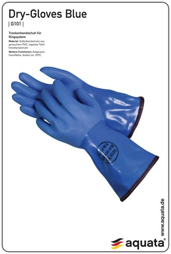Trockentauchhandschuhe blau - trockentauchhandschuhe,