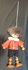 Pinocchio Figur Holz/Stoff aus den 60er Jahren