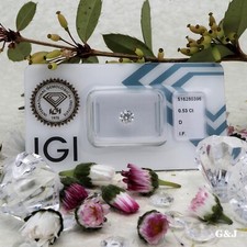Wertanlage Diamant / Brillant 0,53ct D IF(lupenrein) EX/EX/EX IGI-Zertifikat