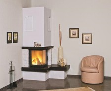 Hark Marmorkamin Nebraska 1 (Bank R) 5kW Rad. 500/57 K Granit/Marmor black/weiss