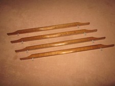 4x HOLZGRIFF Schublade Schrank Tür Griffe L=57,5cm MASSIVHOLZ edel Griffmulde !