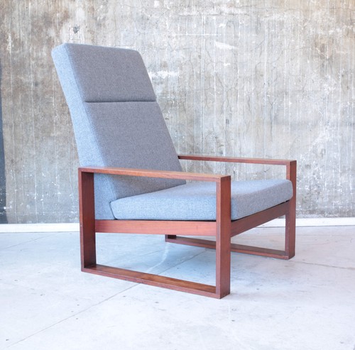 60er teak hochlehner sessel - teak,