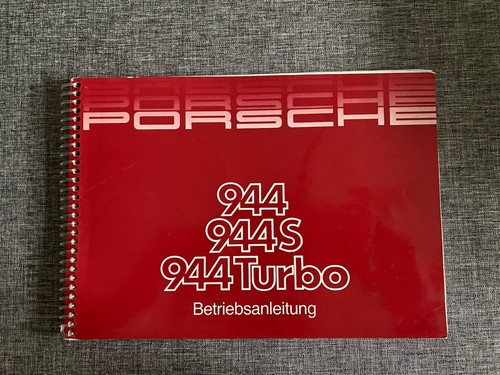 Porsche betriebsanleitung 944 - porsche,
