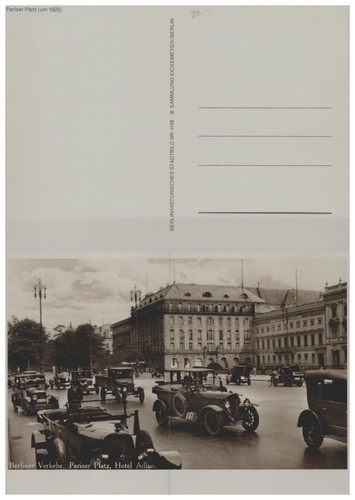 Ansichtskarte berlin pariser - ansichtskarte,