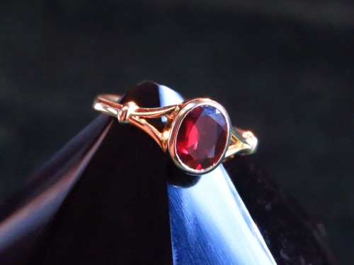 Granat gold vintage - granat, kt