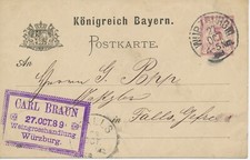 BAYERN "WÜRZBURG III" K1 5 Pf