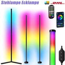 LED Stehleuchte RGB Farbig Farbwechsel Stehlampe Eckleuchte Mit Fernbedienung.