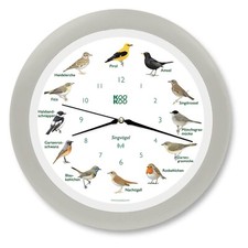 KOOKOO Wanduhr Singvögel Funk